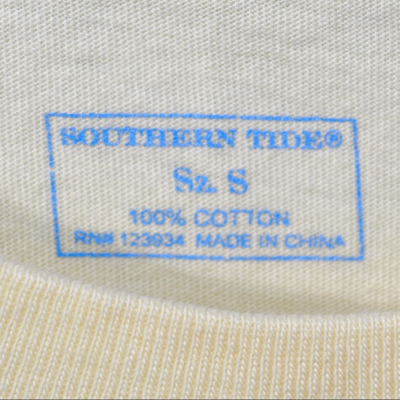 (SOLD) Southern Tide Light Yellow Tshirt - S - Picture 7 of 7